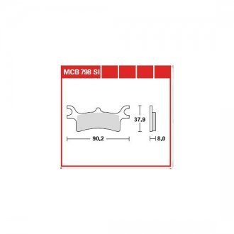 Тормозная колодка (диск) TRW MCB798SI