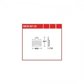 Тормозная колодка (диск) TRW MCB831SI