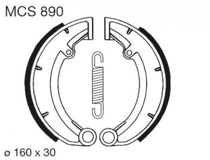 Барабанные тормозные колодки TRW MCS890