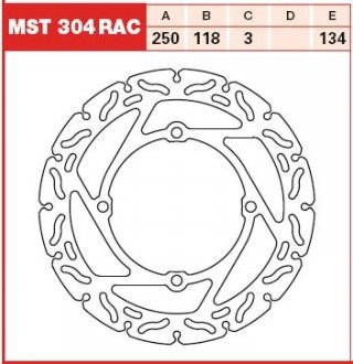 Диск тормозной TRW MST304RAC