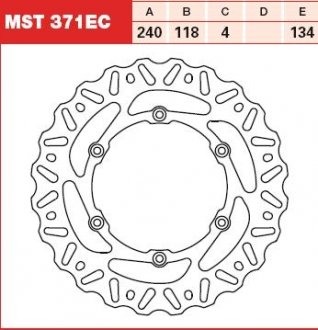 Диск тормозной TRW MST371EC