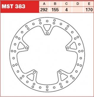 Тормозные диски TRW MST383