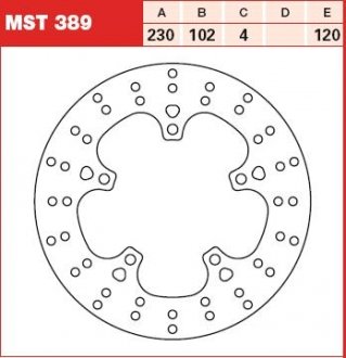 Тормозные диски TRW MST389