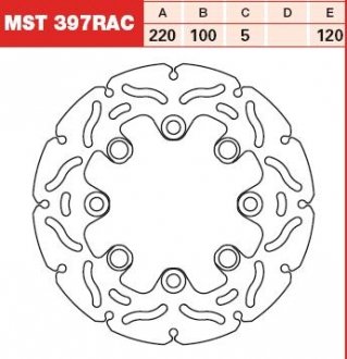 Диск тормозной TRW MST397RAC