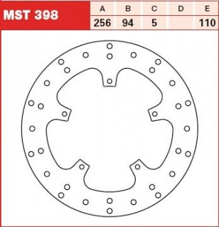 Диск тормозной TRW MST398