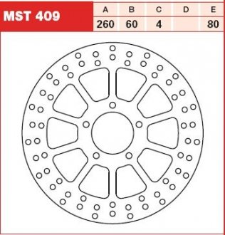 Диск гальмівний TRW MST409