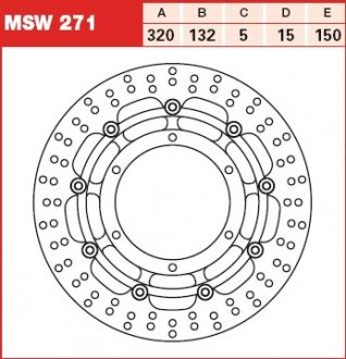 Тормозные диски TRW MSW271