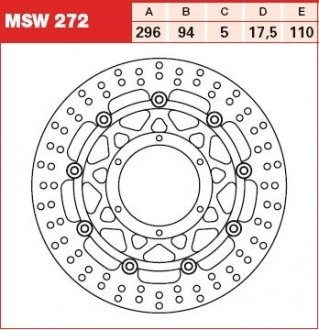 Диск тормозной TRW MSW272