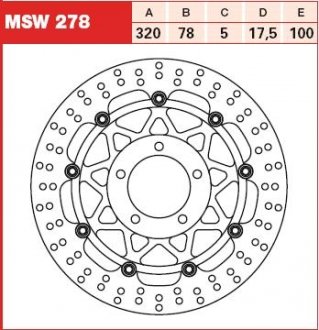 Диск тормозной TRW MSW278