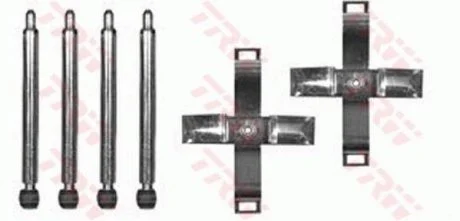 Гальмівні колодки (монтажний набір) TRW PFK387