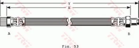 Шланг гальмівний TRW PHA251