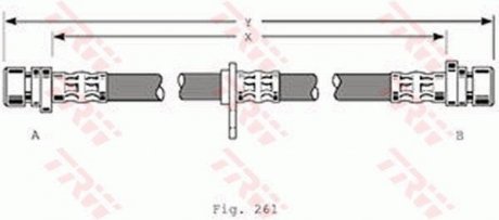 Шланг тормозной TRW PHA367