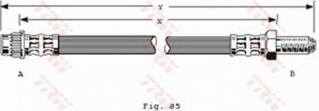 Шланг гальмівний TRW PHB304