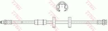 Шланг тормозной TRW PHB327