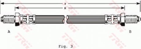 Шланг гальмівний (LUCAS) TRW PHC150