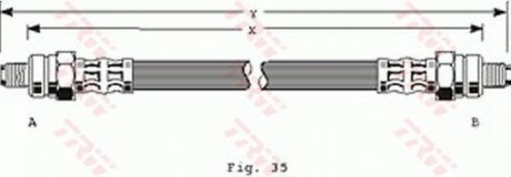 Шланг тормозной TRW PHC223