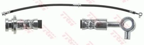 Гальмівний шланг гнучкий передн Лів (довжина 612мм, M10x1/Banjo) NISSAN ROGUE, X-TRAIL II, RENAULT KOLEOS I 2.0/2.0D/2.5 01.07- (LUCAS) TRW PHD1273