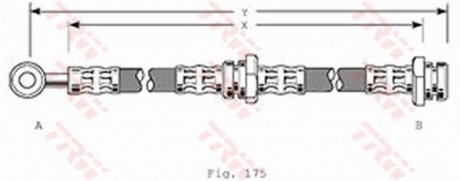 Шланг тормозной TRW PHD216