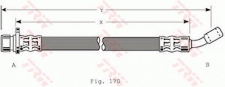 Шланг гальмівний TRW PHD259