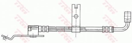 Шланг тормозной TRW PHD402