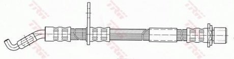 Шланг тормозной TRW PHD433