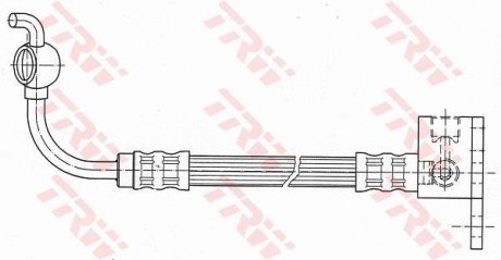 Шланг гальмівний (LUCAS) TRW PHD648