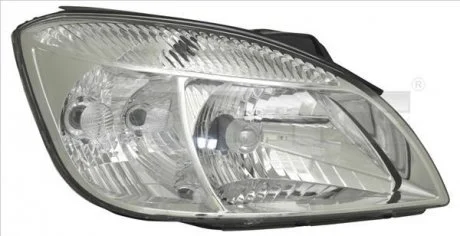 Фара Прав (H4, електричн, з мотором, колір відбивача: хром, колір повороту: прозор) KIA RIO II JB, Седан / Універсал / Хетчбек 03.05-12.11 TYC 2011295552