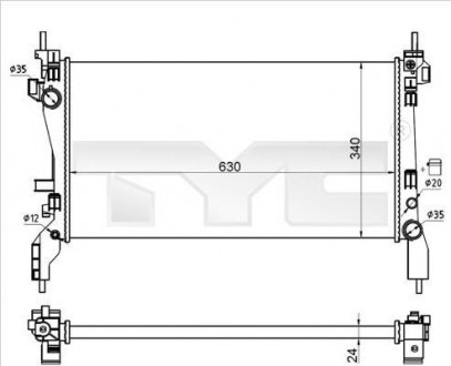 Теплообменник TYC 7090021R