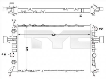 Теплообменник TYC 7250040R (фото 1)