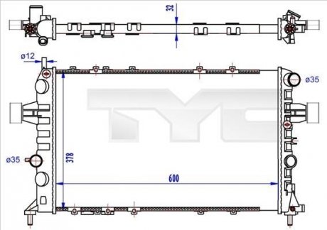 Теплообмінник TYC 7250041R