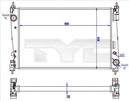 Теплообменник TYC 7250042R