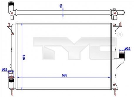 Теплообмінник TYC 7280057