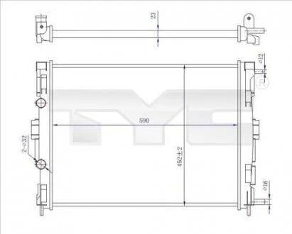 Теплообменник TYC 7280059R