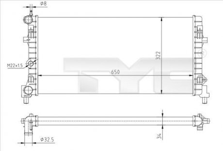 Теплообменник TYC 7370064R