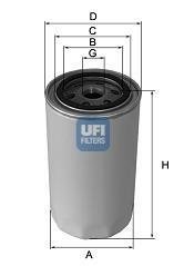 МАСЛЕНЫЙ ФИЛЬТР UFI 23.187.00