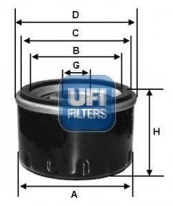 Фильтр масла UFI 2358300