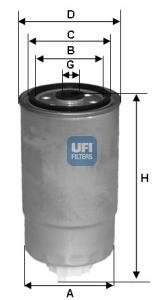 Фільтр палива UFI 2438300