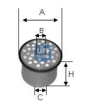 Фільтр палива UFI 2439000