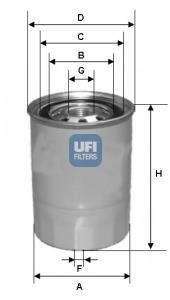 Топливный фильтр UFI 24.423.00