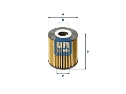 Фільтр масла UFI 2505200