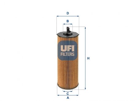 Фильтр смазки UFI 2506800
