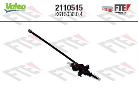 Головний циліндр зчеплення (15,87/16мм), транспортний засіб із кермом на ліва сторона OPEL COMBO TOUR, COMBO/MINIVAN, CORSA C, CORSA C/HATCHBACK, TIGRA 1.0-1.8 09.00- Valeo 2110515