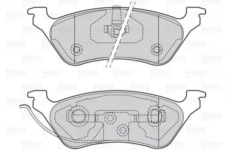 Тормозные колодки дисковые FIRST CHR GD VOYAGER 02.00> R Valeo 302057 (фото 1)