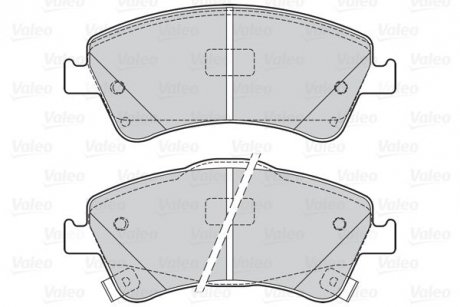 Тормозные колодки дисковые FIRST AVENSIS T27, AURIS E15, 18 Valeo 302125 (фото 1)