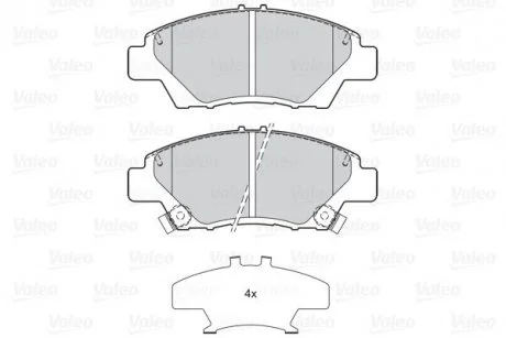 Гальмівні колодки дискові FIRST JAZZ III FR Valeo 302158