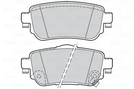 Фото тормозные колодки дисковые FIRST + KADJAR tyі Valeo 302165 Тормозные колодки дисковые FIRST + KADJAR tyі Valeo 302165