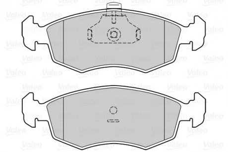 Гальмівні колодки дискові FIRST DOBLO Valeo 302329