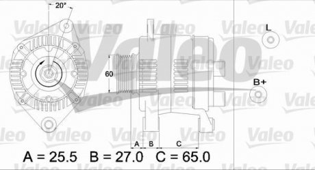 Генератор відновлений Valeo 437350