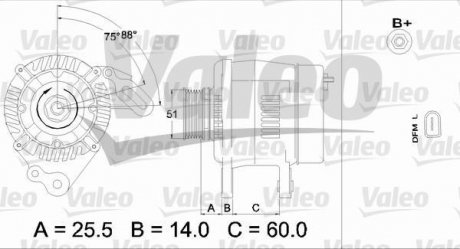 Генератор Valeo 437403