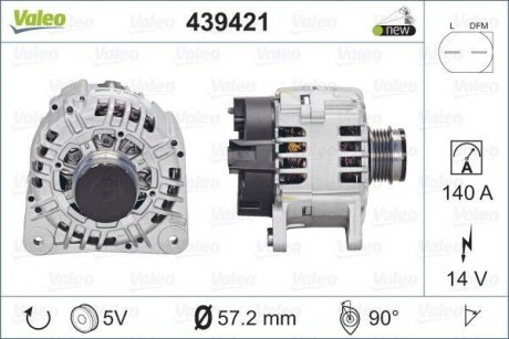 Генератор Valeo 439421 (фото 1)